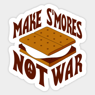 Make S'mores Not War Sticker